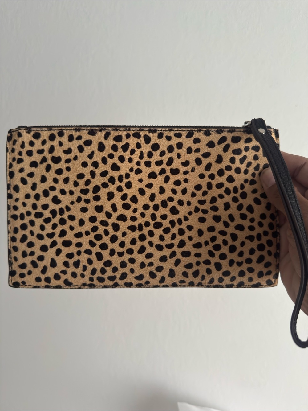 Aimee Kestenberg calf-hair pouch clutch large wristlet